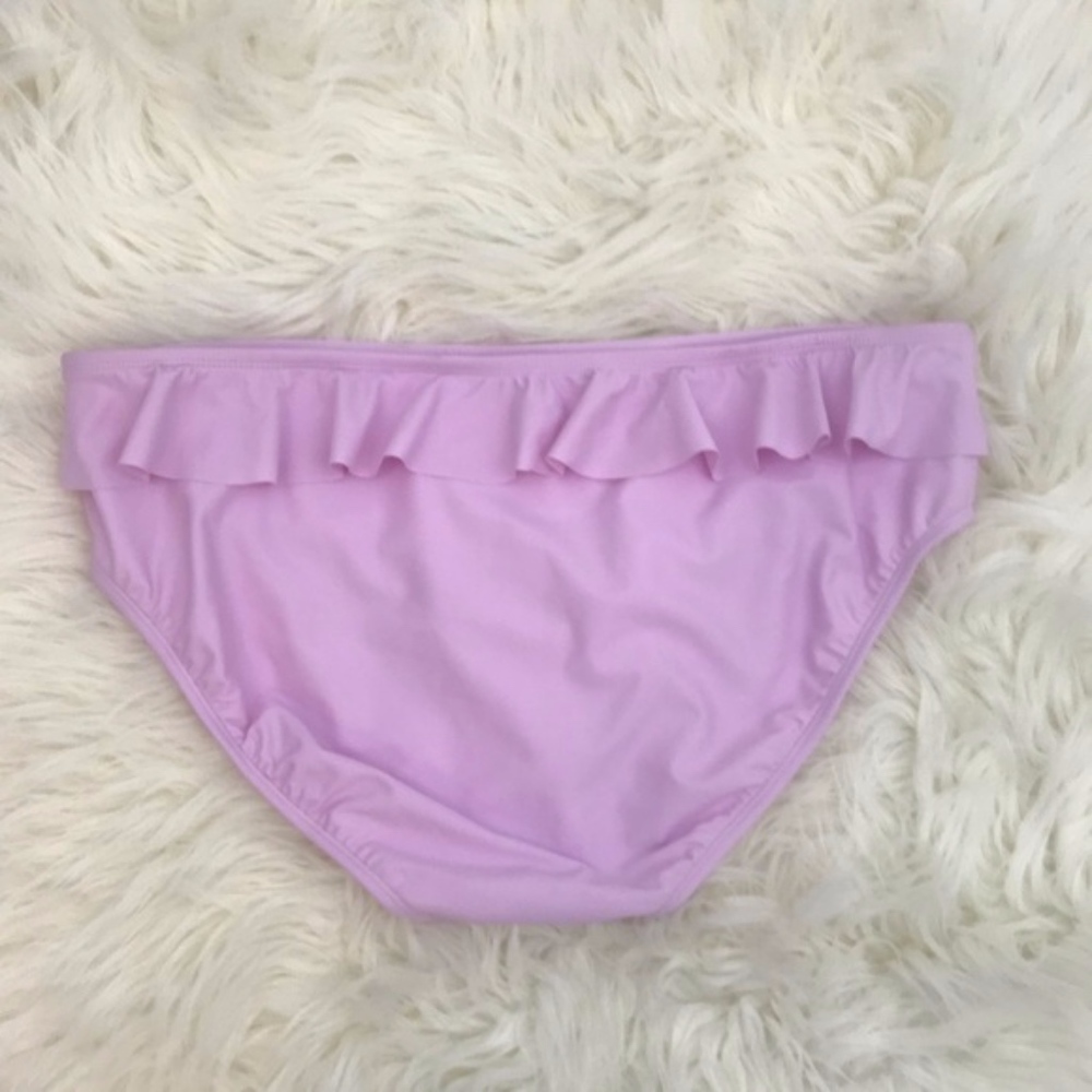 Light Lavender Ruffle Bikini Bottoms